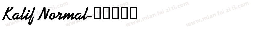 Kalif Normal字体转换